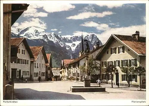 Partenkirchen Floriansplatz Kat. Garmisch Partenkirchen