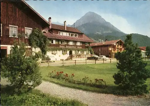 Oberstdorf Bergasthof Hotel Hirsch in Reichenbach Kat. Oberstdorf