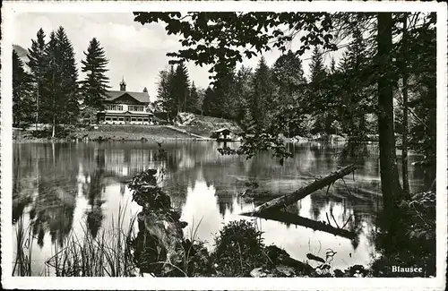 Kandergrund Partie am Blausee Bergsee Kat. Kandergrund