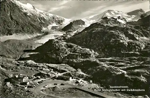 Innertkirchen Susenstrasse Hotel Steingletscher Gwaechtenhorn Kat. Innertkirchen