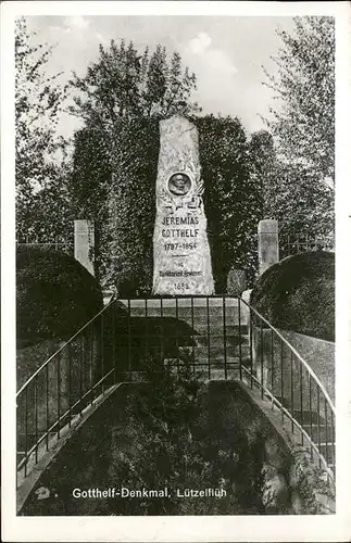 Luetzelflueh Goldbach Gotthelf Denkmal Kat. Luetzelflueh Goldbach