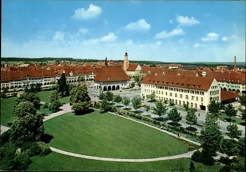 Freudenstadt Blick ueber die Stadt Park Kirche Kat. Freudenstadt