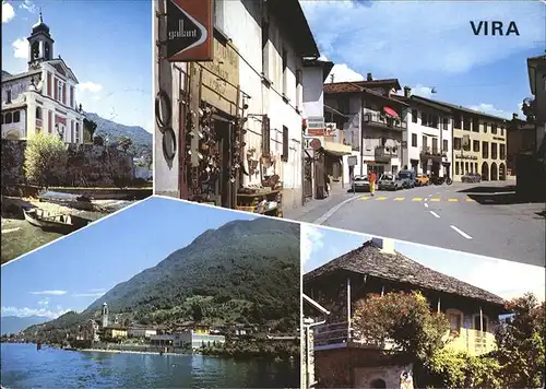 Vira Locarno Lago Maggiore Kirche Strassenpartie Kat. Vira Gambarogno