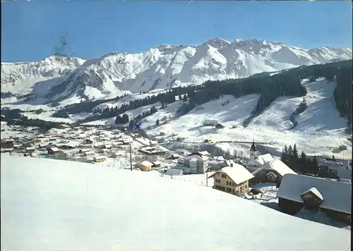 Soerenberg LU Panorama mit Brienzer Rothorn Wintersportplatz Berner Alpen / Soerenberg /Bz. Entlebuch