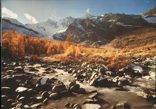 Saas Fee Herbststimmung Kat. Saas Fee