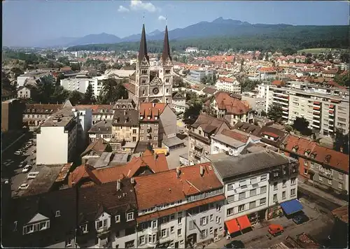 Olten Blick vom Stadthaus auf Martinskirche Kat. Olten