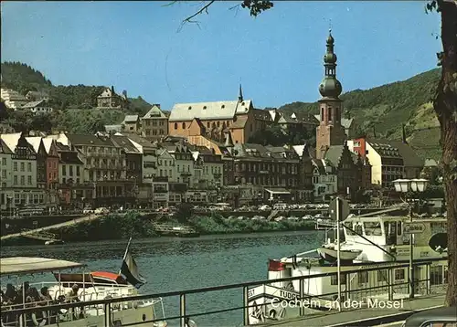 Cochem Anlegestelle Mosel Faehre Kirche Kat. Cochem