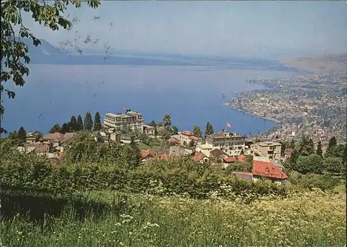 Glion Panorama Montreux Clarens et Vevey Lac Leman Kat. Glion