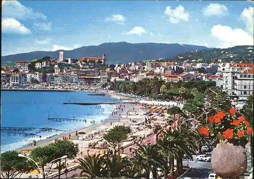 Cannes Alpes Maritimes Promenade de la Croisette Le Suquet Plage Cote d Azur Kat. Cannes