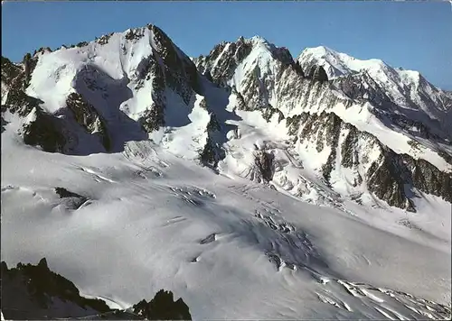 Champex Vue depuis les Aiguilles du Tour Aiguille du Chardonnet Aiguille Verte Mont Blanc Kat. Champex