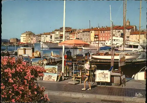 Saint Tropez Var Coin pittoresque des peintres Port Bateaux Kat. Saint Tropez