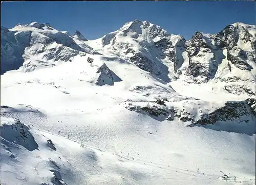 Pontresina Diavolezza Gletscherlift Piz Bernina Wintersportplatz Kat. Pontresina