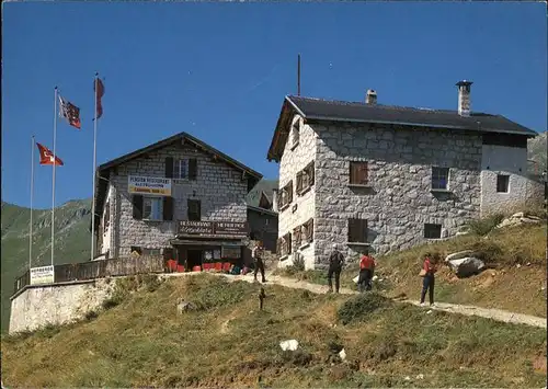 Belalp Pension Restaurant Aletschhorn Bergwanderung Kat. Belalp