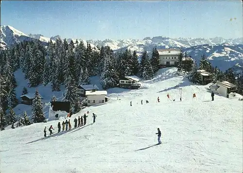 Bad Ragaz Skigebiet Pardiel Skikurs Berghotel Restaurant Alpenpanorama Kat. Bad Ragaz