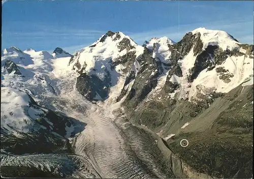 Pontresina Piz Bernina Piz Morteratsch Gletscher Bovalhuette Kat. Pontresina