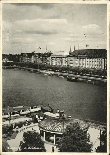 Hamburg Alsterdamm Pavillon Schiff Kat. Hamburg