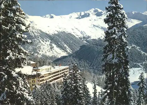 Davos GR Mountain Hotel Schatzalp Pischahorn Wintersportplatz Kat. Davos