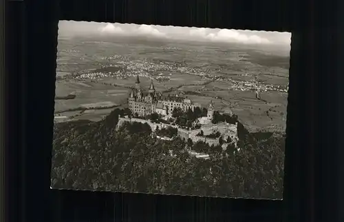 Hechingen Burg Hohenzollern Burggaststaette Fliegeraufnahme Kat. Hechingen