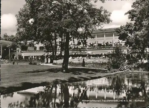 Freudenstadt Kurhaus Terrasse Park Teich Hoehenluftkurort Kat. Freudenstadt