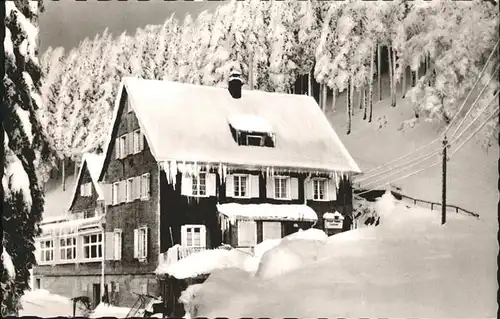 Oberried Breisgau Berghotel Schauinsland im Winter Kat. Oberried
