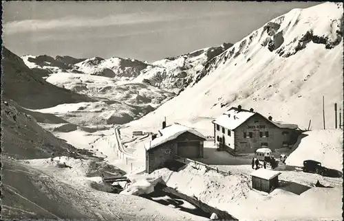 Bivio Julier Hospiz gegen Oberhalbstein Alpenpass Kat. Bivio