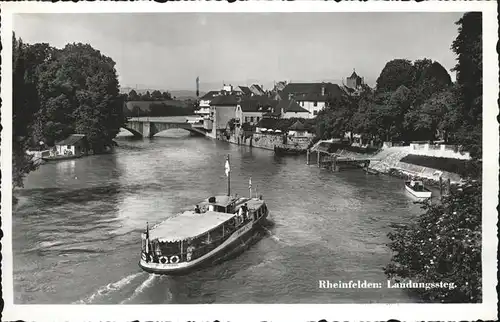 Rheinfelden AG Landungssteg Rhein Schiff Bruecke Kat. Rheinfelden