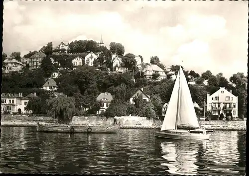 Blankenese Suellberg Segelboot Elbe Kat. Hamburg