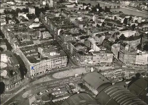 Frankfurt Main Hauptbahnhof Fliegeraufnahme Kat. Frankfurt am Main