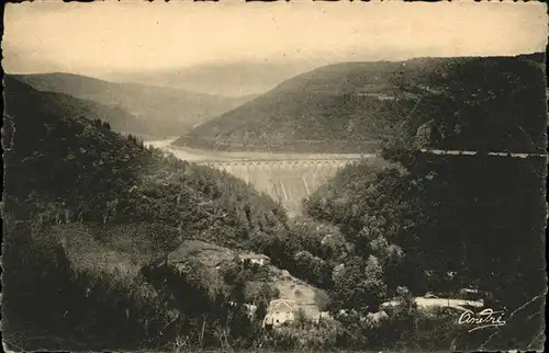 Staudamm Pumpspeicherkraftwerk Renaison Barrage de Chartrain Roanne Kat. Gebaeude