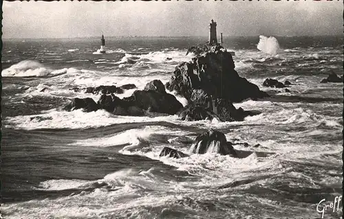 Leuchtturm Lighthouse Pointe du Raz Phare de la Vieille Kat. Gebaeude