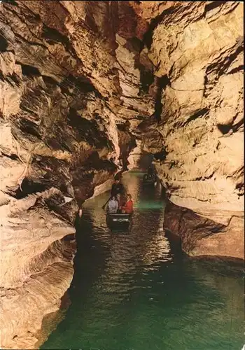 Hoehlen Caves Grottes Gouffre de Padirac Riviere plane Kat. Berge