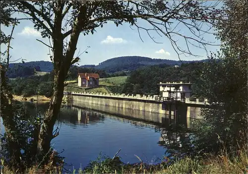 Staudamm Pumpspeicherkraftwerk Chaumecon Nievre Barrage Kat. Gebaeude