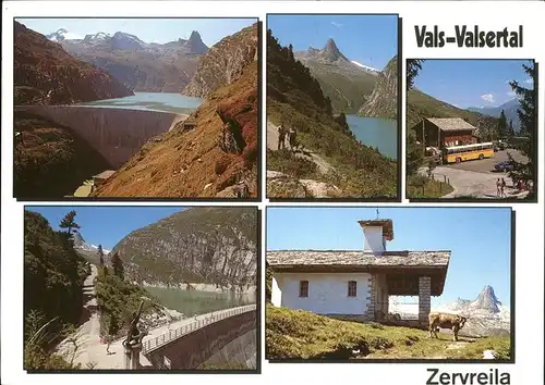Staudamm Pumpspeicherkraftwerk Vals Valsertal Zervreila Kat. Gebaeude