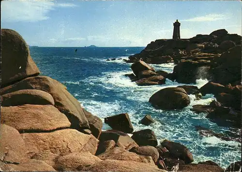 Leuchtturm Lighthouse Ploumanac h La Bretagne Kat. Gebaeude