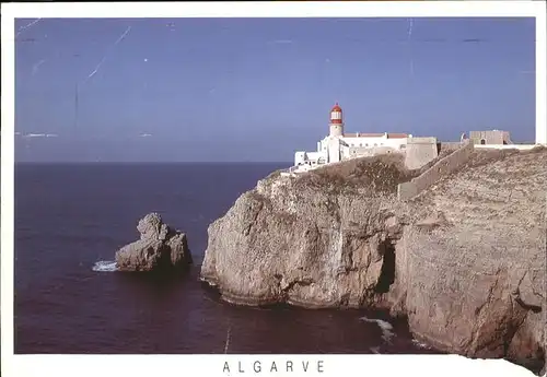 Leuchtturm Lighthouse Algarve Cabo de Sao Vicente Portugal Kat. Gebaeude