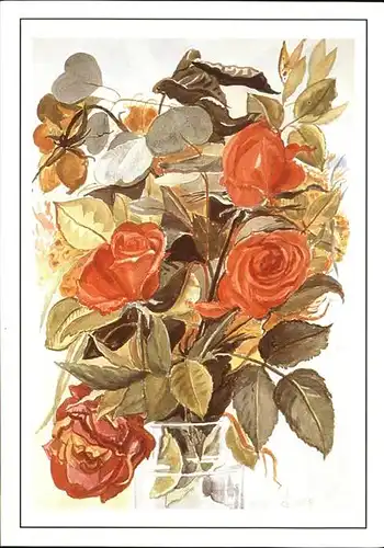 Rosen Kuenstlerkarte Oeuvre de Drusy Kat. Pflanzen
