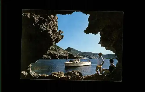 Hoehlen Caves Grottes Isla de Cabrera Espana  Kat. Berge