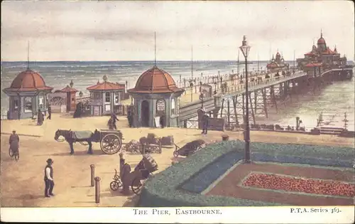 aw16598 Eastbourne Sussex Pier Kategorie. Eastbourne Alte Ansichtskarten