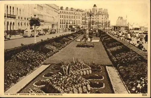 Eastbourne Sussex Carpet Gardens Fountain / Eastbourne /East Sussex CC