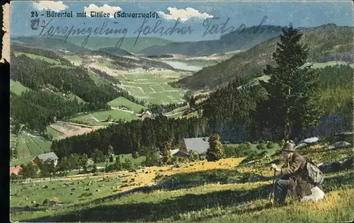 dd41555 Baerental Feldberg Titisee Schwarzwald Wanderer Kategorie. Feldberg (Schwarzwald) Alte Ansichtskarten