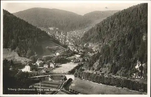 Triberg Schwarzwald Blick Hohnen Kat. Triberg im Schwarzwald