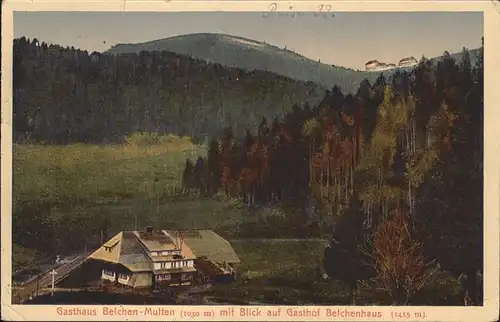 Belchen Baden Multen Gasthof Belchenhaus Kat. Neuenweg