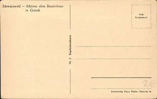 Gutach Schwarzwald Bauernhaus Kat. Gutach