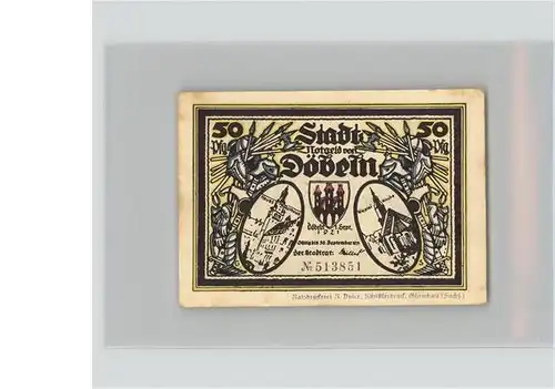 Doebeln 50 Pfg.  Kat. Doebeln