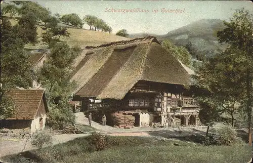 Gutach Schwarzwald Schwarzwaldhaus Kat. Gutach