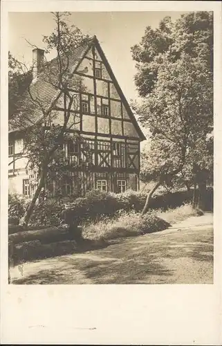 Jahna Altes Fachwerkhaus Kat. Ostrau Sachsen