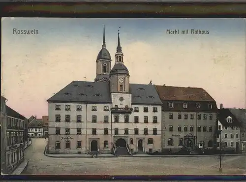 Rosswein Markt Rathaus Kat. Rosswein