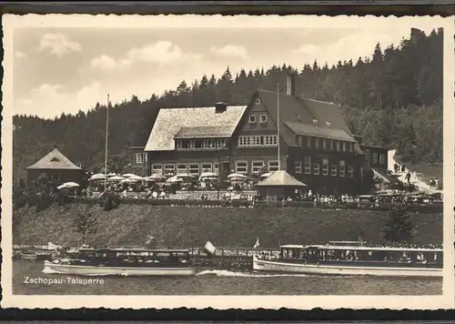 Kriebstein Gaststaette Talsperre Schiffe Kat. Kriebstein