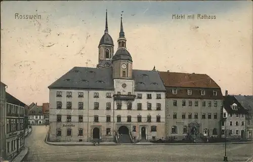 Rosswein Markt Rathaus Kat. Rosswein