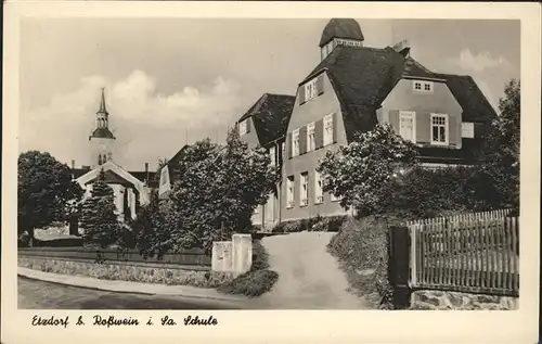 Etzdorf Sachsen Rosswein Schule Kat. Rossau Mittweida